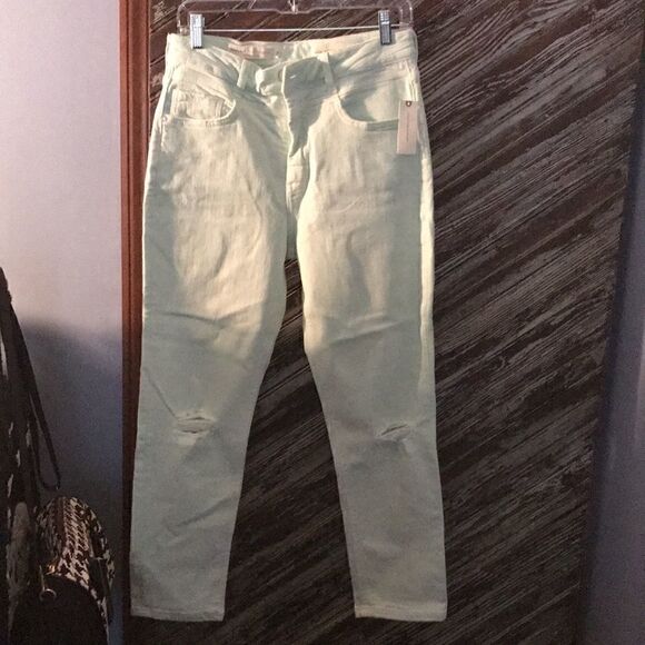 Pilcro high rise denim mint colorway   - Picture 2 of 4